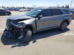 Salvage cars for sale at Rancho Cucamonga, CA auction: 2022 Ford Explorer XLT