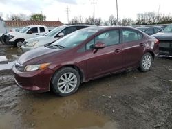 Salvage cars for sale from Copart Columbus, OH: 2012 Honda Civic EX