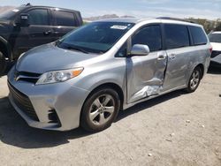 Salvage cars for sale at Las Vegas, NV auction: 2019 Toyota Sienna LE