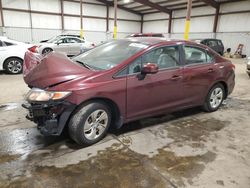 Salvage cars for sale from Copart Pennsburg, PA: 2013 Honda Civic LX