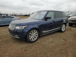 Salvage cars for sale at Brighton, CO auction: 2016 Land Rover Range Rover HSE