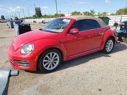 Salvage cars for sale from Copart Miami, FL: 2017 Volkswagen Beetle S/SE