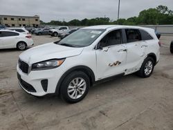 Salvage cars for sale at Wilmer, TX auction: 2019 KIA Sorento LX