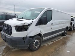 Salvage trucks for sale at Grand Prairie, TX auction: 2019 Ford Transit T-250