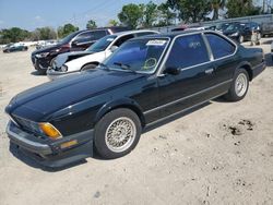 Vehiculos salvage en venta de Copart Riverview, FL: 1988 BMW 635 CSI Automatic