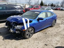 Salvage cars for sale at Lansing, MI auction: 2018 Honda Civic EX