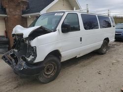 Salvage cars for sale at Northfield, OH auction: 2009 Ford Econoline E350 Super Duty Wagon