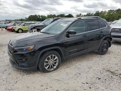 Salvage cars for sale from Copart Houston, TX: 2019 Jeep Cherokee Latitude Plus