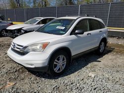 Salvage cars for sale at Waldorf, MD auction: 2011 Honda CR-V EX