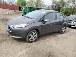 Ford Fiesta SE salvage cars for sale: 2015 Ford Fiesta SE