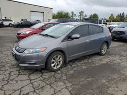 Salvage cars for sale at Woodburn, OR auction: 2011 Honda Insight EX