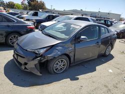 Salvage cars for sale from Copart Martinez, CA: 2017 Toyota Prius