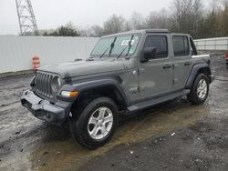 Salvage cars for sale from Copart Windsor, NJ: 2018 Jeep Wrangler Unlimited Sport