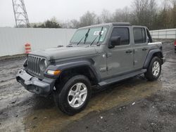 Jeep salvage cars for sale: 2018 Jeep Wrangler Unlimited Sport