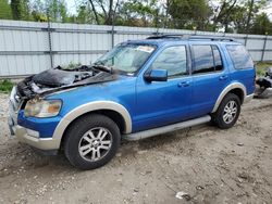 Salvage cars for sale from Copart Hampton, VA: 2010 Ford Explorer Eddie Bauer