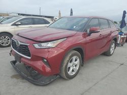 Salvage cars for sale from Copart Grand Prairie, TX: 2020 Toyota Highlander L