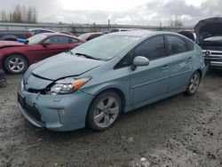 Salvage cars for sale from Copart Arlington, WA: 2015 Toyota Prius