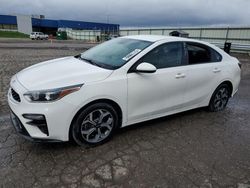 Salvage cars for sale from Copart Woodhaven, MI: 2019 KIA Forte FE