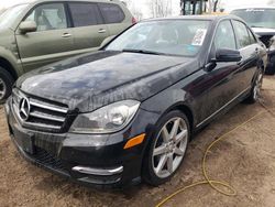 Salvage cars for sale from Copart Elgin, IL: 2014 Mercedes-Benz C 300 4matic