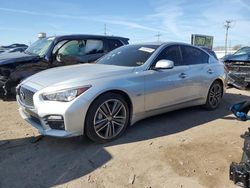 Salvage cars for sale at Chicago Heights, IL auction: 2017 Infiniti Q50 Premium