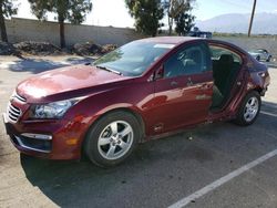 Salvage cars for sale from Copart Rancho Cucamonga, CA: 2015 Chevrolet Cruze LT