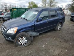 Salvage cars for sale from Copart Baltimore, MD: 2002 Honda CR-V EX
