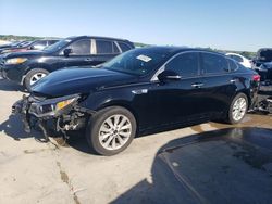 Salvage cars for sale at Grand Prairie, TX auction: 2017 KIA Optima EX