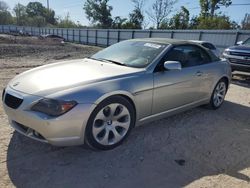 Salvage cars for sale from Copart Riverview, FL: 2005 BMW 645 CI Automatic