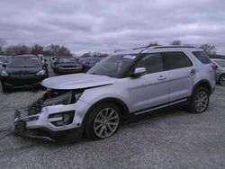 Salvage cars for sale at Wichita, KS auction: 2017 Ford Explorer Limited