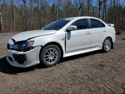 Salvage cars for sale at Bowmanville, ON auction: 2017 Mitsubishi Lancer ES
