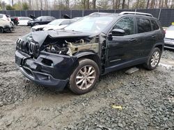 Salvage cars for sale from Copart Waldorf, MD: 2015 Jeep Cherokee Limited