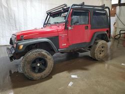 Jeep salvage cars for sale: 1997 Jeep Wrangler / TJ Sport