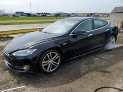 Salvage cars for sale at Woodhaven, MI auction: 2015 Tesla Model S 85D