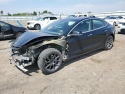 Salvage cars for sale from Copart Bakersfield, CA: 2018 Tesla Model 3