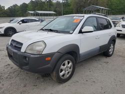 Vehiculos salvage en venta de Copart Savannah, GA: 2005 Hyundai Tucson GLS