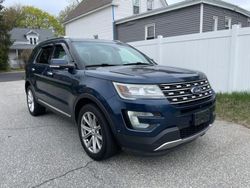 Salvage cars for sale from Copart North Billerica, MA: 2017 Ford Explorer Limited