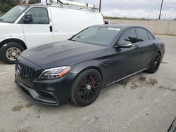 Mercedes-Benz C 63 AMG-S salvage cars for sale: 2019 Mercedes-Benz C 63 AMG-S