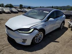 Salvage cars for sale from Copart San Martin, CA: 2018 Tesla Model X