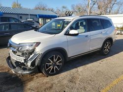 Vehiculos salvage en venta de Copart Wichita, KS: 2019 Honda Pilot Touring