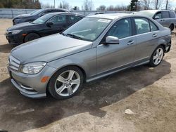 Salvage cars for sale at Bowmanville, ON auction: 2011 Mercedes-Benz C 300 4matic
