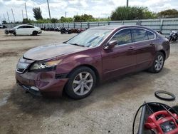 Salvage cars for sale from Copart Miami, FL: 2012 Acura TL