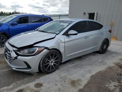 Salvage cars for sale at Franklin, WI auction: 2018 Hyundai Elantra SEL