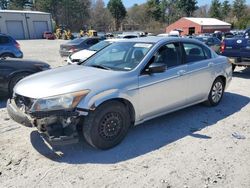 Salvage cars for sale at Mendon, MA auction: 2010 Honda Accord LX