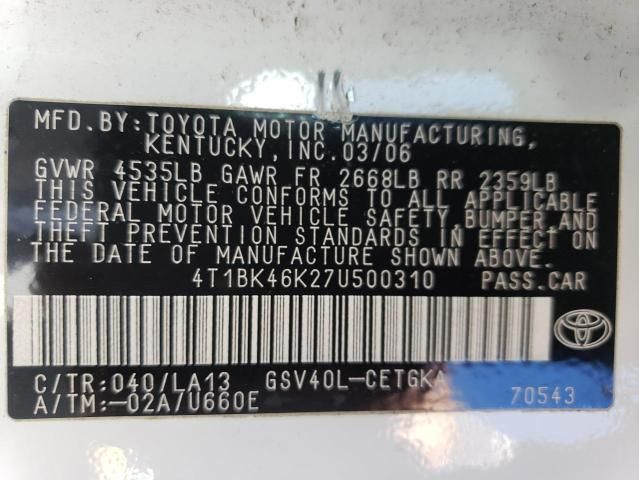 2007 Toyota Camry LE