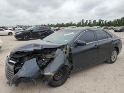 Salvage cars for sale at Houston, TX auction: 2016 Toyota Camry LE