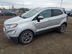 Salvage cars for sale at Woodhaven, MI auction: 2018 Ford Ecosport Titanium