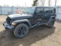 Jeep Wrangler Unlimited Sport salvage cars for sale: 2021 Jeep Wrangler Unlimited Sport