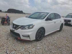 Salvage cars for sale at Temple, TX auction: 2017 Nissan Sentra SR Turbo