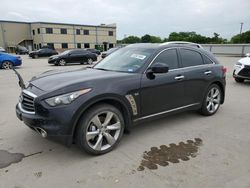Salvage cars for sale at Wilmer, TX auction: 2014 Infiniti QX70