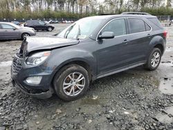 Chevrolet Equinox lt salvage cars for sale: 2017 Chevrolet Equinox LT